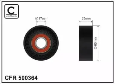 CAFFARO 500364 Ролик без натяжителя