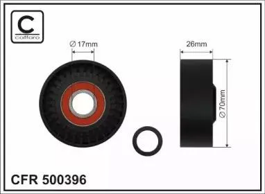 CAFFARO 500396 Натяжитель ремня
