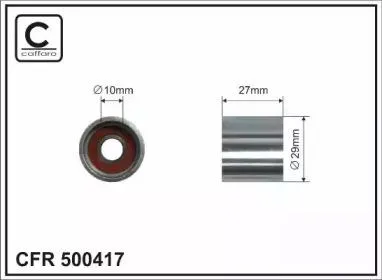 CAFFARO 500417 Ролик ремня ГРМ VAG 1.8T2.0 95-