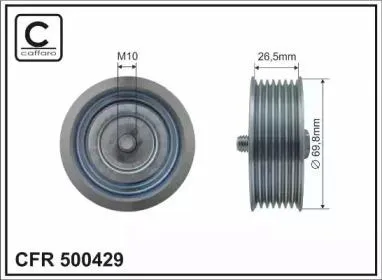 CAFFARO 500429 Ролик ремня приводного Infiniti G37FX35-50 Nissan 350Z370Z 08-