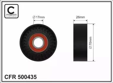CAFFARO 500435 Ролик натяжителя приводного ремня , не в сборе