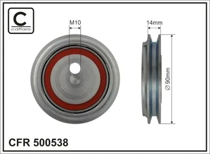 CAFFARO 500538 Ролик обводной