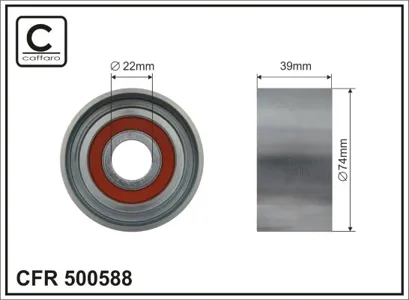 CAFFARO 500588 Натяжной ролик