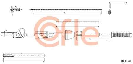 COFLE 92101178 Тросик газа