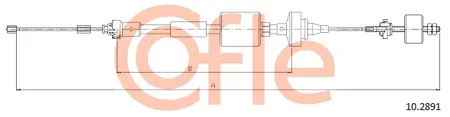 COFLE 92102891 Трос управления сцеплением Renault Logan LS Sandero 1,5DCi1,6 16v