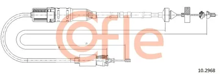 COFLE 92102968 Трос сцепления Renault Laguna all exc2,0-1,9dti-3,0v6 94-98