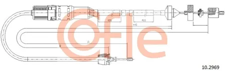 COFLE 92102969 Трос сцепления
