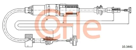 COFLE 92103441 Трос управления сцеплением VW Polo Seat 1.4-1.9TDI 94-07