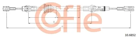 COFLE 92106852 Трос ручного тормоза Opel Movano Renault Master 00-