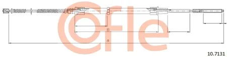 COFLE 92107131 Трос ручного тормоза