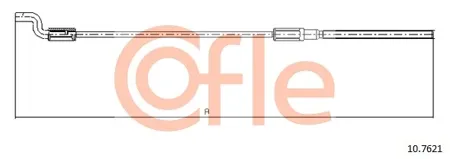 COFLE 92107621 Трос стояночного тормоза Ford Galaxy 95-06VW Sharan 95-10