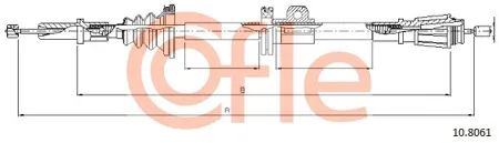 COFLE 92108061 Трос ручного тормоза