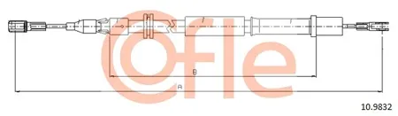 COFLE 92109832 Трос ручного тормоза Mercedes W638 -03 (1170мм) (EI000542=EI000020)
