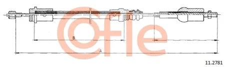 COFLE 92112781 Трос сцепления