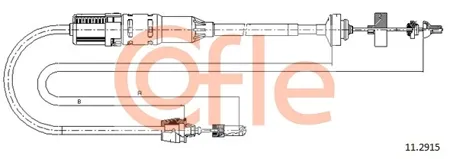 COFLE 92112915 Трос сцепления автомат. регулировка Renault Espace (iii) all 97-02