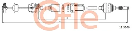 COFLE 92113266 Трос управления сцеплением Peugeot 406 1.6-2.0 95-04