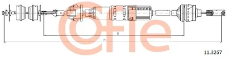 COFLE 92113267 Трос сцепления 847552 Peugeot 406 2.0 16V1.9TD 96>