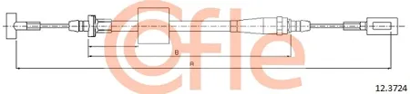 COFLE 92123724 Трос ручного тормоза Iveco Daily IV 06-
