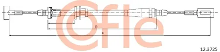 COFLE 92123725 Трос ручного тормоза