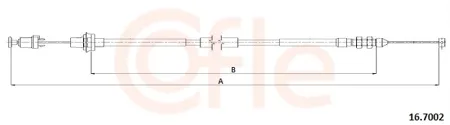 COFLE 92167002 Трос газа TOYOTA: YARIS all 05- 12951097 mm