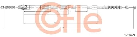 COFLE 92171429 Трос ручного тормоза Toyota : Corolla ae111ukp 15761270 mm