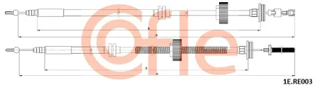 COFLE 921ERE003 Трос ручного тормоза электр.
