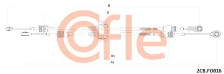 COFLE 922CBFO016 Трос кпп Ford Mondeo 07-