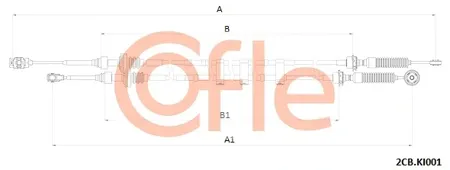 COFLE 922CBKI001 Трос КПП