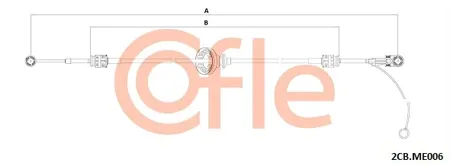 COFLE 922CBME006 Трос кпп 1068774 Mercedes Vito 03>