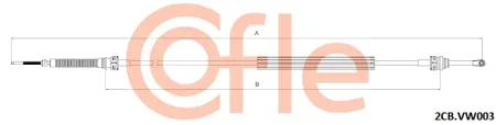 COFLE 922CBVK003 Трос мкпп