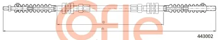 COFLE 92443002 Тросик газа