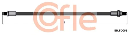 COFLE 92BHFD061 Шланг тормозной