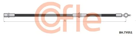 COFLE 92BHTY051 Шланг тормозной
