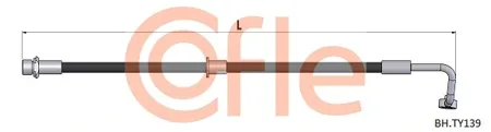 COFLE 92BHTY139 Шланг тормозной