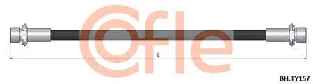 COFLE 92BHTY157 Шланг тормозной