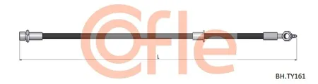 COFLE 92BHTY161 Шланг тормозной