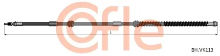 COFLE 92BHVK113 Шланг тормозной