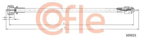 COFLE 92S05023 Тросик спидометра