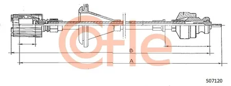 COFLE 92S07120 Тросик спидометра