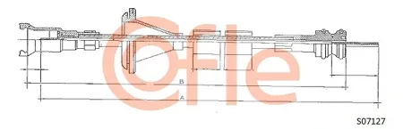 COFLE 92S07127 Тросик спидометра