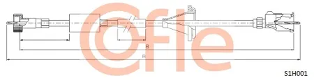 COFLE 92S1H001 Трос спидометра