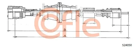 COFLE 92S24050 Тросик спидометра