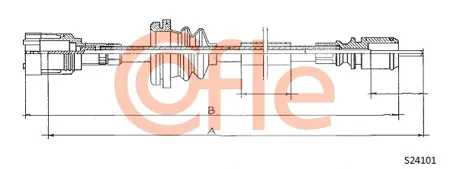 COFLE 92S24101 Тросик спидометра