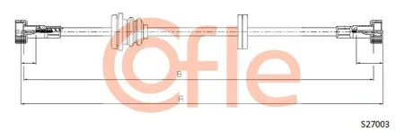 COFLE 92S27003 Тросик спидометра