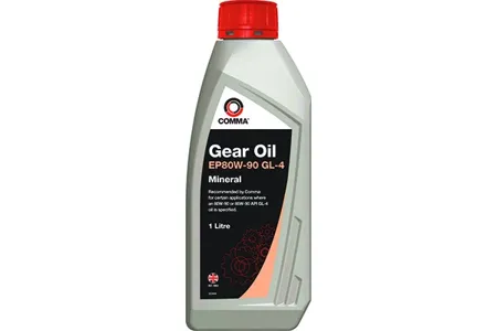 COMMA GO41L Масло трансмиссионное 80W90 GEAR OIL EP 1л API GL-4, API GL-3, Ford SQ-M2C9008-A, Mercedes 235.1(минерал)