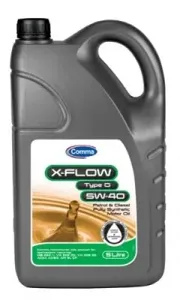 COMMA XFG5L Масло моторное синт. 5W40 X-FLOW TYPE G 5л API SNCF, ACEA A3B4, MB 229.1, VW 502505 00