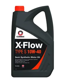 COMMA XFS5L Моторное масло 10W40 X-FLOW TYPE S 5л ACEA A3B3,API SLCF,MB 229.1,VW 501.01505.00