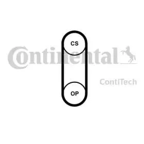 CONTITECH CT1204 Ремкомплект ГРМ 58зуб. д.464мм. х.8мм. ш.9,2мм