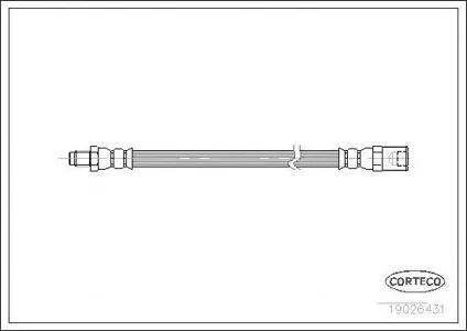 CORTECO 19026431 Шланг тормозной задн.