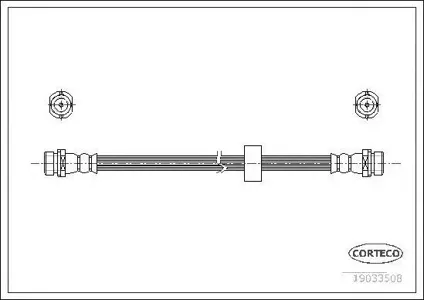 CORTECO 19033508 Шланг тормозной задн. левый Mazda Tribute 00-08